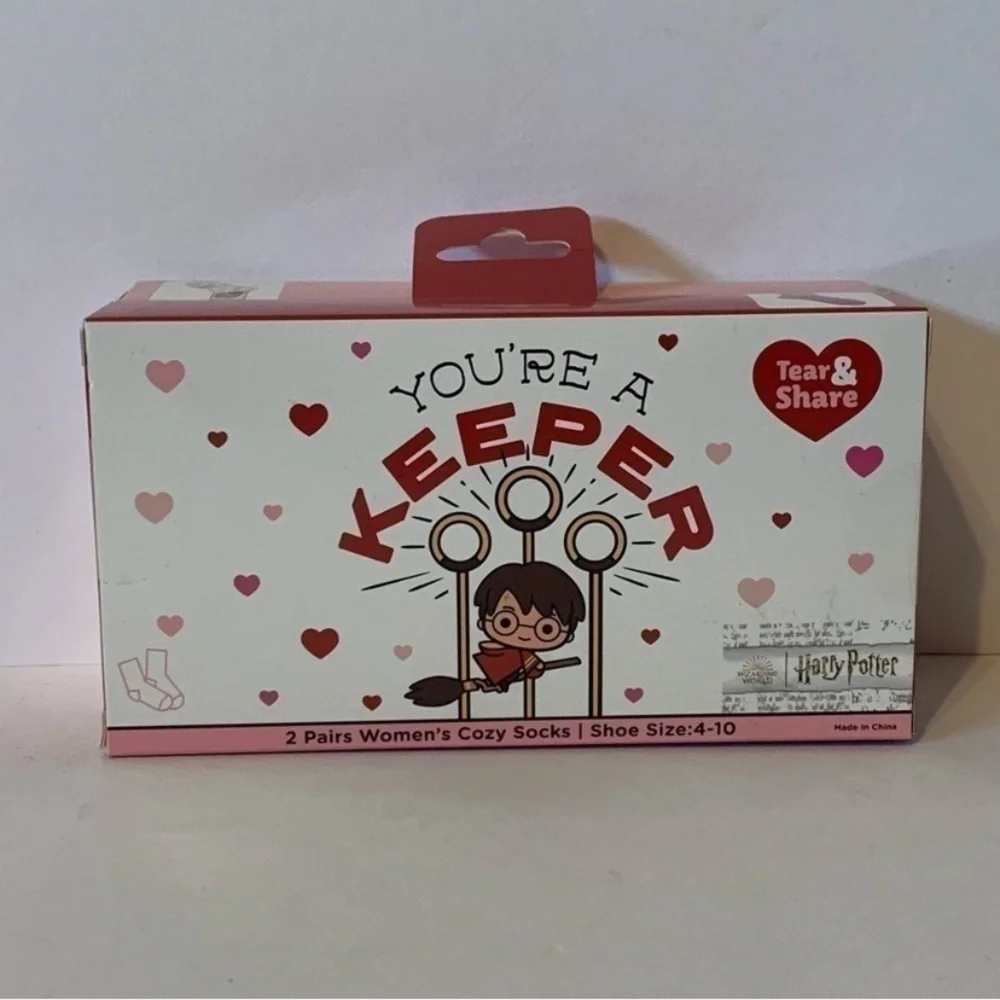 NIB. HARRY POTTER 2 Pair Valentine’s Socks